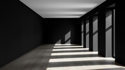 Obraz premium Minimalist design, clean lines, monochrome palette Background