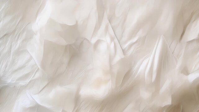 Soft white fabric texture close-up shot, revealing intricate creases and folds, perfect for design inspiration