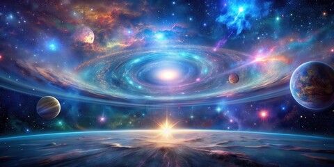 Multidimensional cosmic showing the holographic nature of the universe, cosmic, multidimensional,holographic, universe