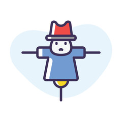 Scarecrow vector icon
