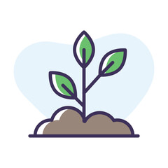 Seedling vector icon