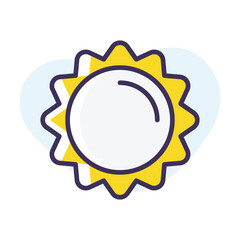 Sun vector icon