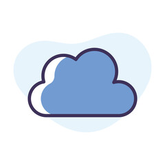 Obraz premium Cloud vector icon