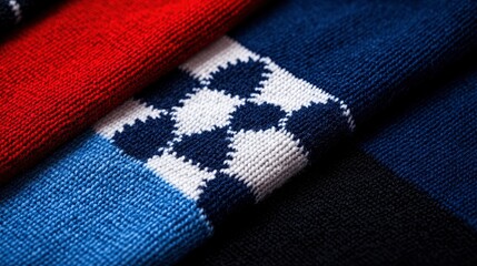 Argyle pattern, knitted sweater, cozy texture Background