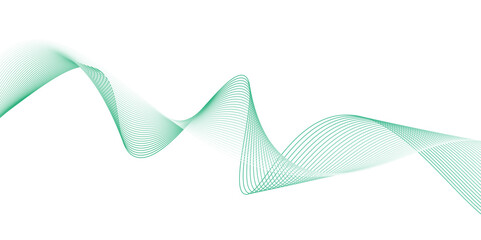 abstract vector green wave melody lines, Colorful vector background.The abstract background green smoke on white,green wave melody lines on white background,green wave line on abstract background,