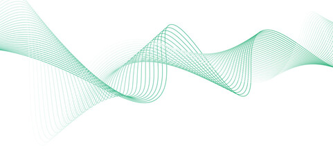 abstract vector green wave melody lines, Colorful vector background.The abstract background green smoke on white,green wave melody lines on white background,green wave line on abstract background,