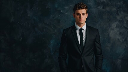 Confident Businessman in Formal Suit Portrait