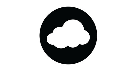 white cloud with black background