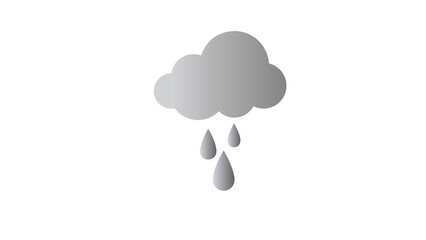 black and white cloud with drops