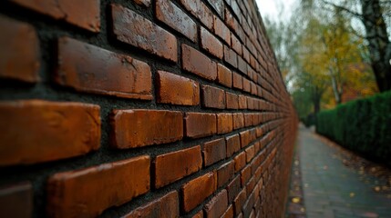 Brick pattern, weathered wall, rustic texture Background