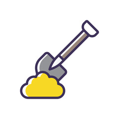 Shovel vector icon