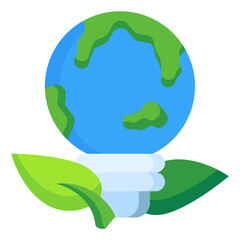  earth, idea Icon, Flat style icon vector illustration, Suitable for website, mobile app, print, presentation, infographic and any other project.