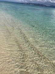 砂浜の水　sandy water