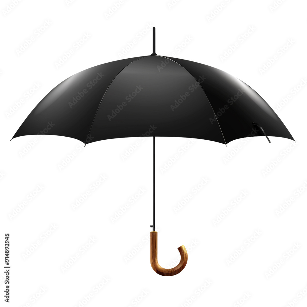 Wall mural Black umbrella clip art