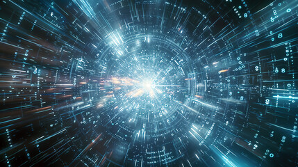 Fototapeta premium matrix concept, AI generated