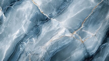 Blue and Gold Swirled Marble Texture