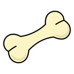 Fototapeta premium Dog Bone icon isolated on white background.Vector illustrations.