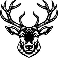 Naklejka premium silhouette of a deer