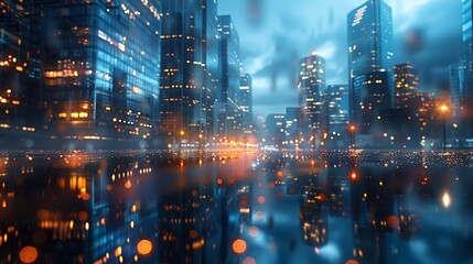 Fototapeta premium Futuristic technology art, vibrant neon lights and holographic projections in a tech-inspired banner showcase the spirit of innovation brilliantly