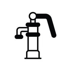 Hand pump vector icon