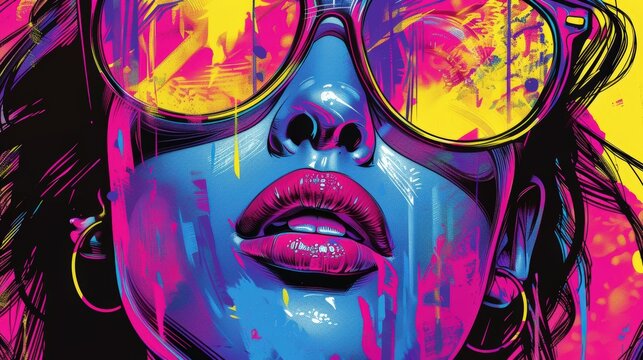 Create a cover for a pop music magazine. What celebrities, colors, and fonts make it stand out on the newsstand - Powered by Adobe