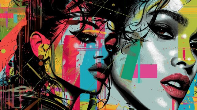 Create a cover for a pop music magazine. What celebrities, colors, and fonts make it stand out on the newsstand