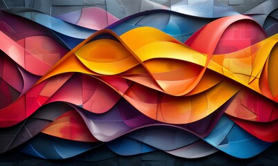 A bold abstract texture with sharp lines and high-contrast colors 