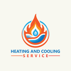 oil & gas logo, heating and cooling logo, fire flame, fire and water drop logo, air conditioning logo, plumbing, HVAC, Modern fire logo, heat tech, refrigeration logo