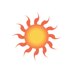 summer sun icon abstract background vector illustration