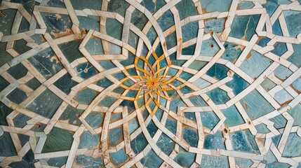 Geometric patterns in Islamic art. Discuss the significance of geometric patterns in Islamic architecture and art. How do these patterns reflect spiritual and cultural values