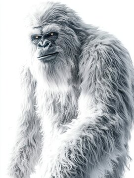 A Close-Up of the Fabled Yeti with Intriguing Eyes