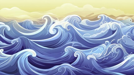 Fototapeta premium Ocean Waves Abstract