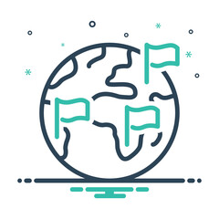 Mix icon for country