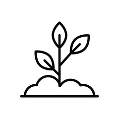 Seedling vector icon