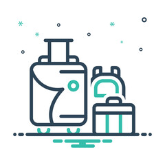 Mix icon for luggage