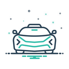 Mix icon for taxi