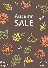 シンプルな秋の植物の背景_8