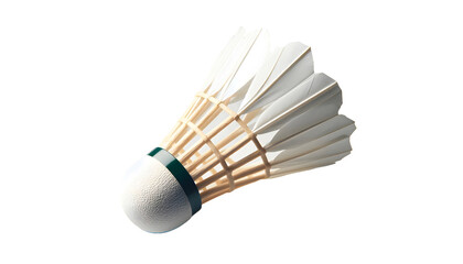Badminton and feather isolated on transparent background 