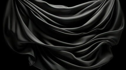 Obraz premium black satin background