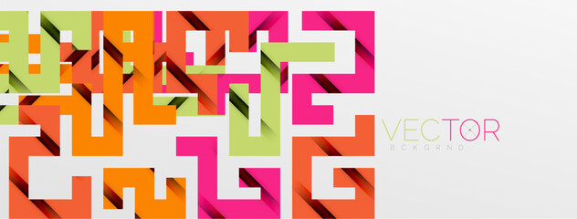 Color bend lines with shadow texture effect. Vector Illustration For Wallpaper, Banner, Background, Card, Book Illustration, landing page