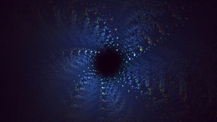 3D rendering abstract viral shape fractal background. Its not AI Generatd illustration.