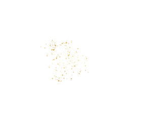 Gold glitter. Golden sparkle confetti. Shiny glittering dust for party celebration anniversary birthday card design