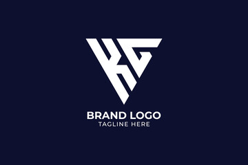 Abstract Premium luxury corporate identity Letter initial K logo design template