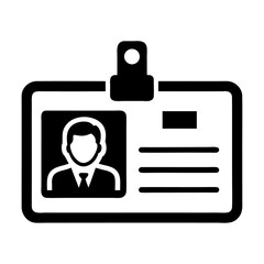 Vip profile verification ID card icon and vector illustration for web and graphic design