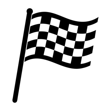 recommend clip art: Racing start and finish checkered flag logotype and vector illustration design