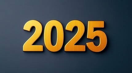 solid gold lettering says "2025" new year's eve