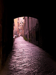narrow street in the old town