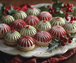Festive Christmas Cookies with Decorative Icing