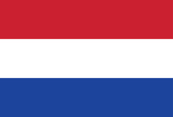 Netherlands flag. Accurate national flag of netherlands official colors vector illustration isolated and editable for national day celebration on 5th may or may 5, election social media and websites