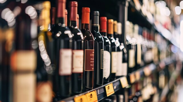 Design a promotional strategy for a supermarket's wine and spirits section, highlighting special offers, tasting events, and expert recommendations.